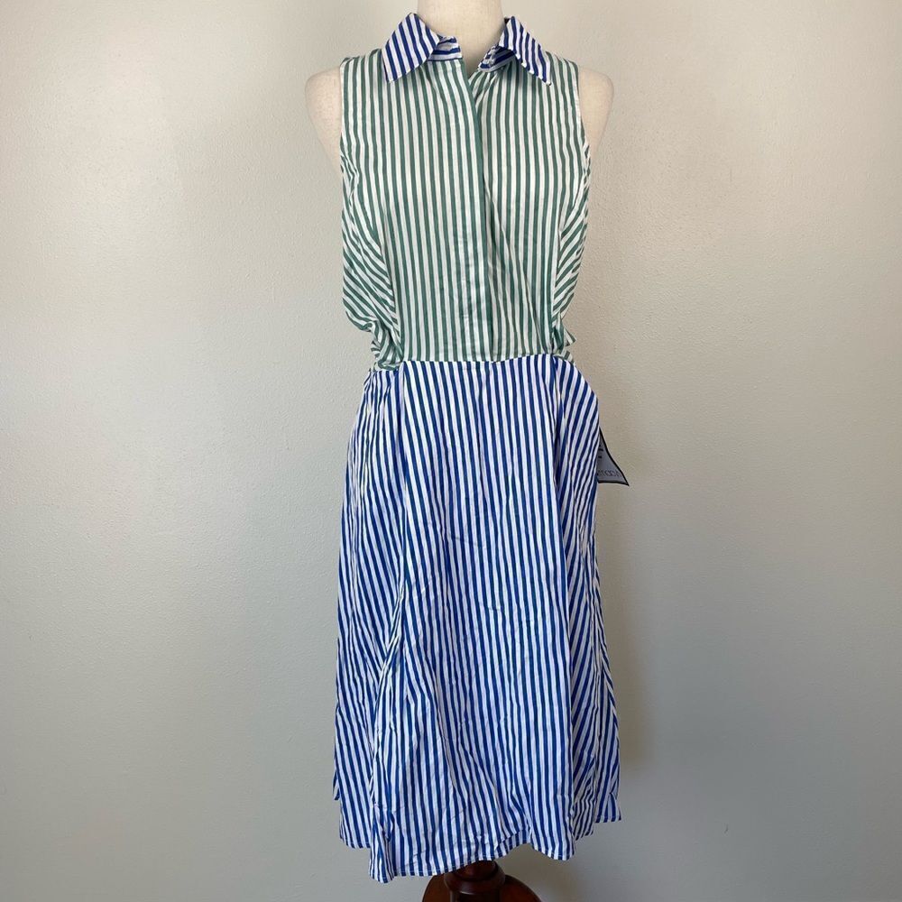 NWT Royalty New York Sleeveless Wrap Style Midi Dress Size M